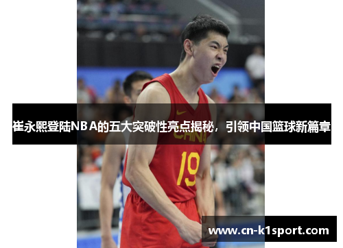 崔永熙登陆NBA的五大突破性亮点揭秘，引领中国篮球新篇章